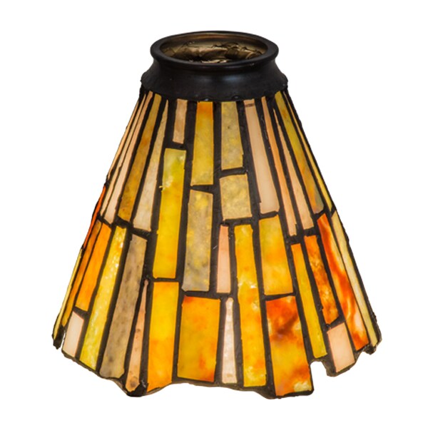 Meyda Tiffany 5W Jadestone Delta Fan Light Shade" 65093